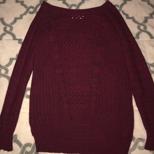 Burgundy sweater